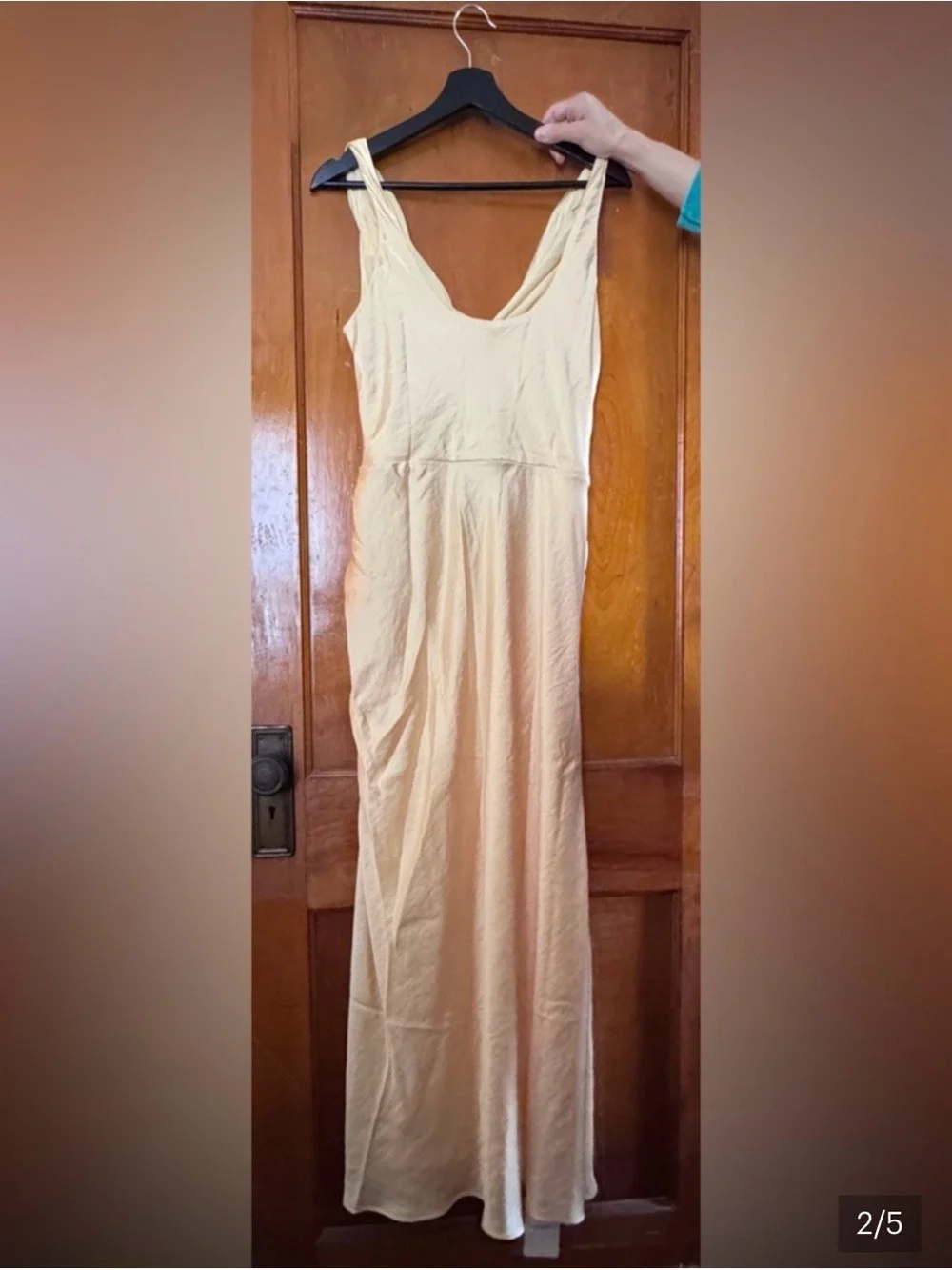 Abercrombie & Fitch Cowl Neck Ruched Event Dress